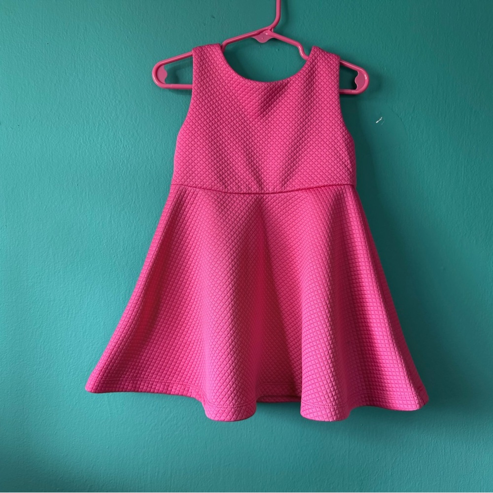 Kate Spade Vibrant Pink Textured Kids Dress